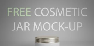 Free Cosmetic Jar Mockup