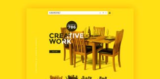 Free Furniture Website Template PSD