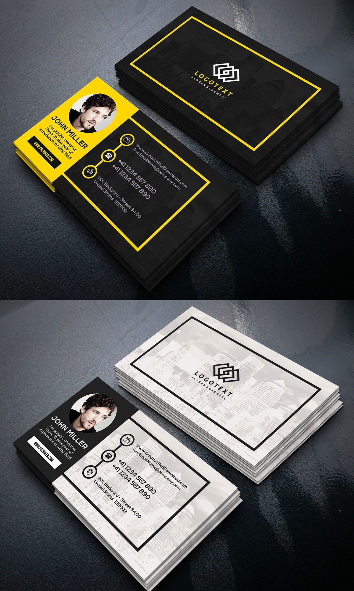 Free Graphic Designer Business Card PSD