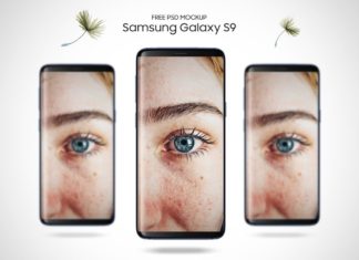 Free Samsung Galaxy S9 Front PSD Mockup