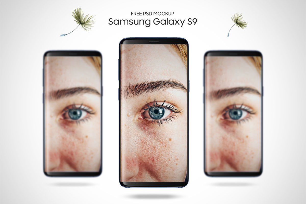 Free Samsung Galaxy S9 Front PSD Mockup