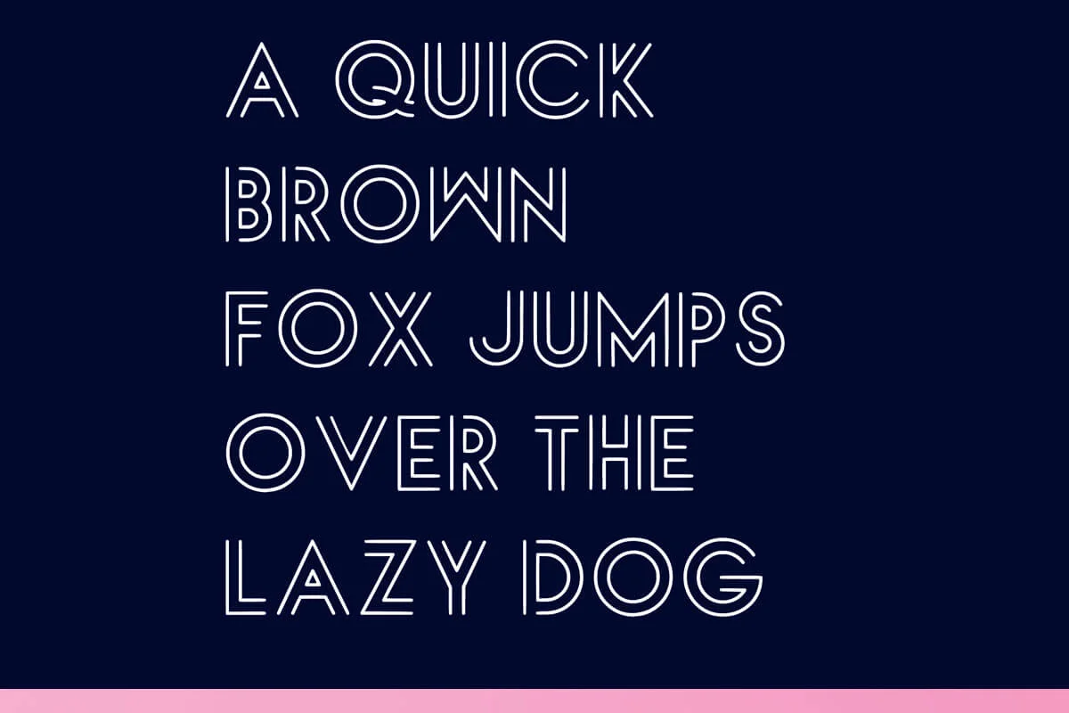 Luxlineae Display Font Preview 2