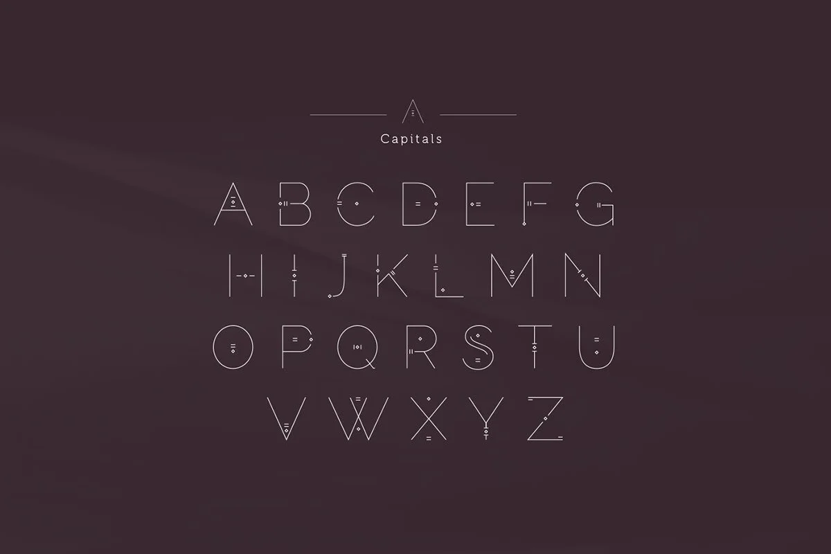 Persephone Geometric Sans Serif Typeface Preview 1