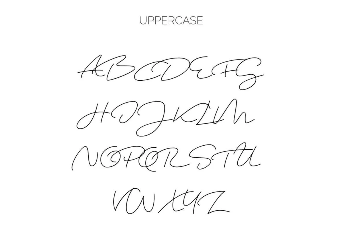 Shopping Handwritten Script Font Preview 2