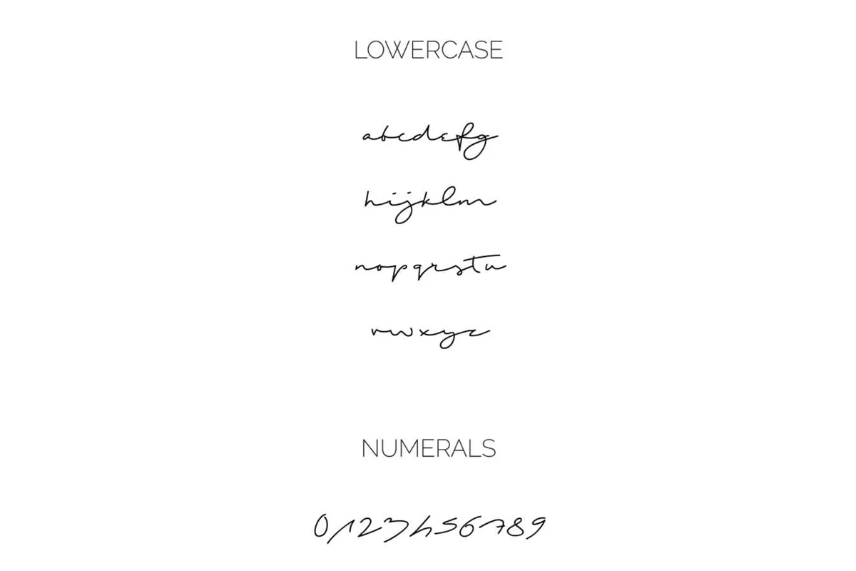 Shopping Handwritten Script Font Preview 3