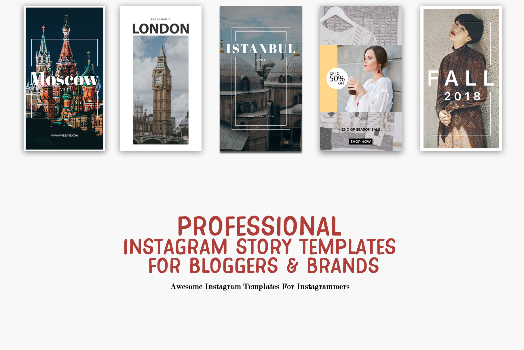 10 Professional Instagram Story Templates for Bloggers & Brands