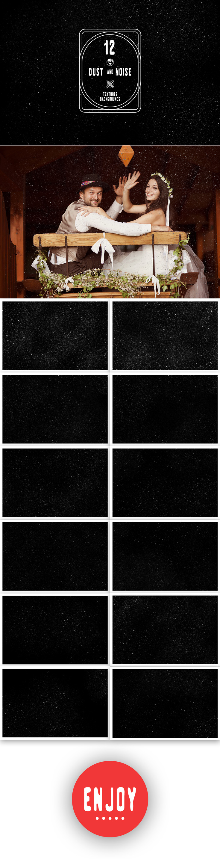 12 #Dust and #Noise #Textures #Backgrounds can be used as a #overlay textures are great to add a #retro or worn out look to your #photos and artwork. The pack contains twelve high resolution JPG files that could be used as backgrounds as well.