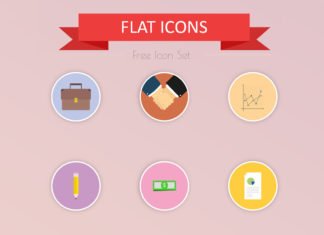 24 Free Flat Icon Set