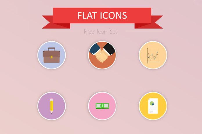 24 Free Flat Icon Set