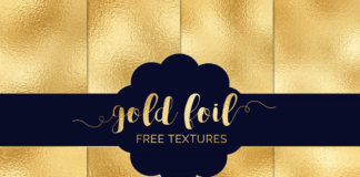 4 Free Gold Foil Textures Pack