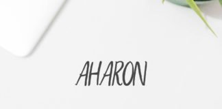 Free Aharon Handwritten Brush Font