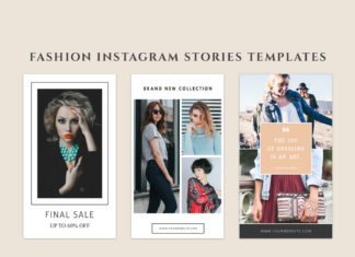 3 Free Fashion Instagram Stories Templates