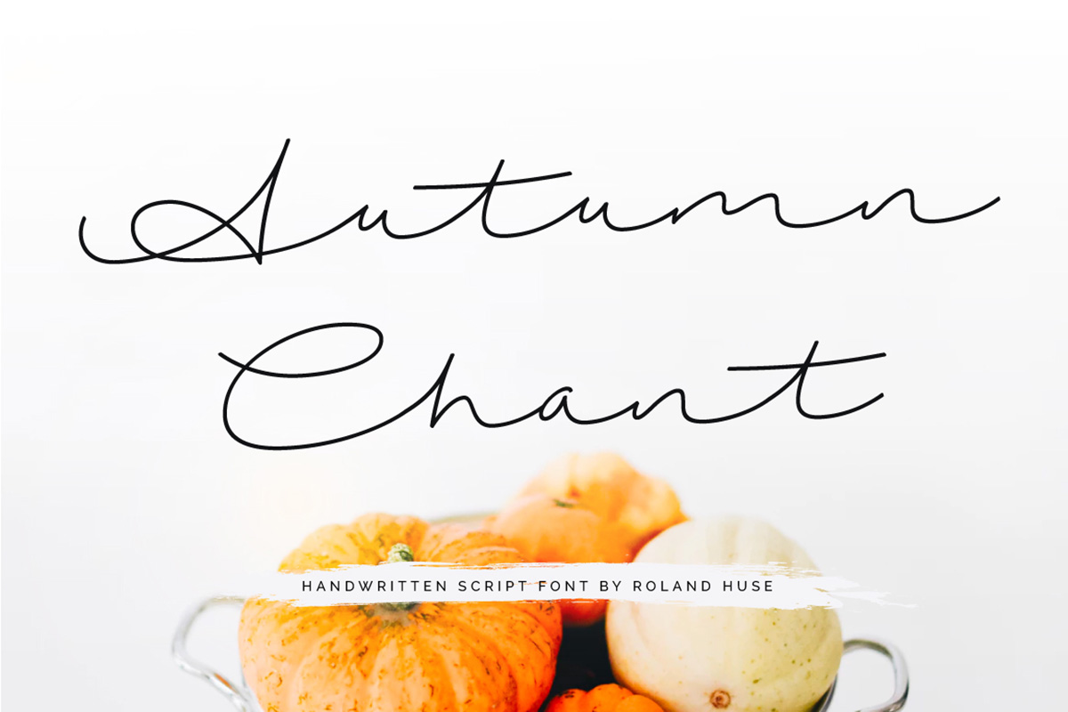 Free Autumn Chant Handwritten Script Font
