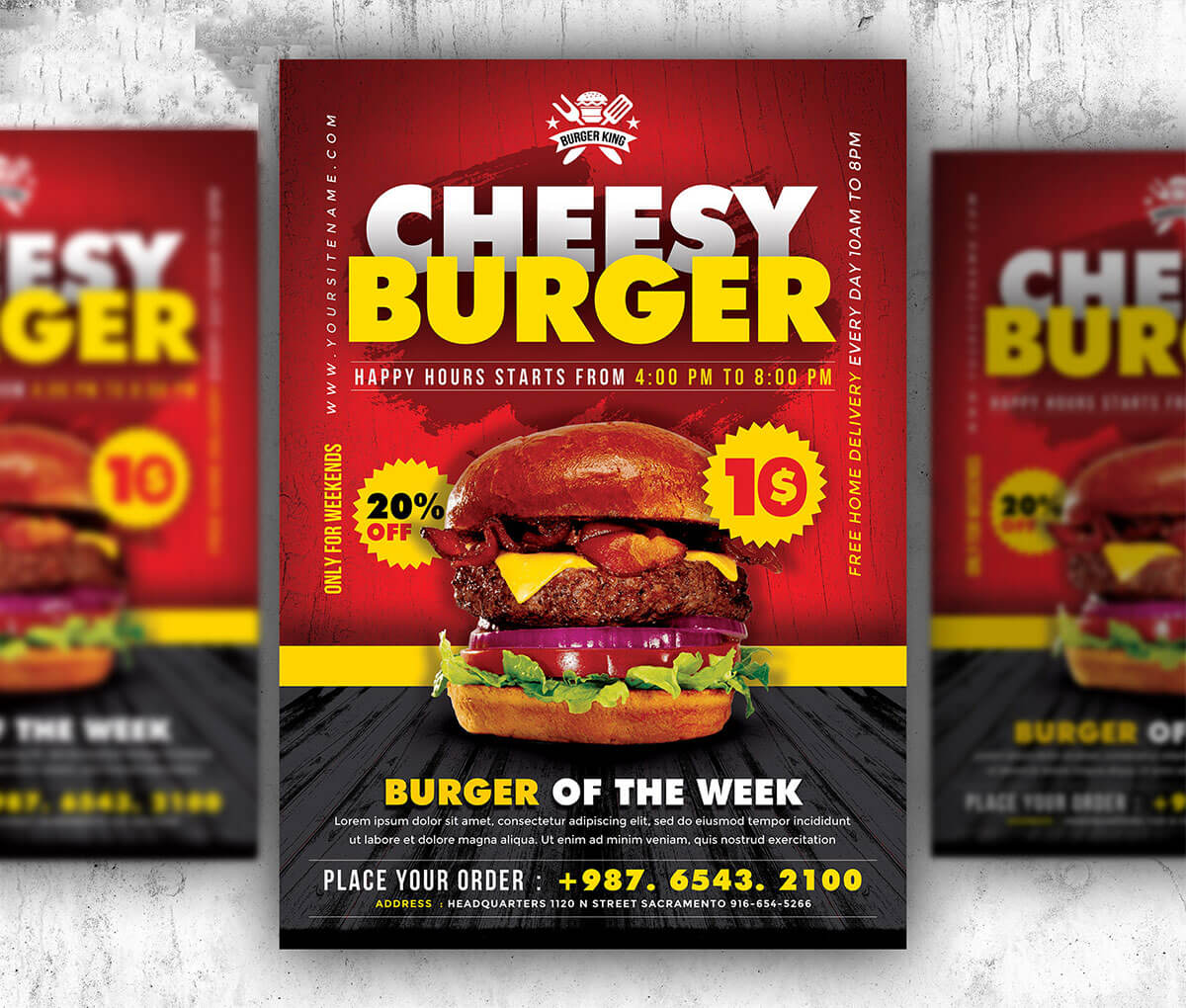 Free Burger Flyer Template