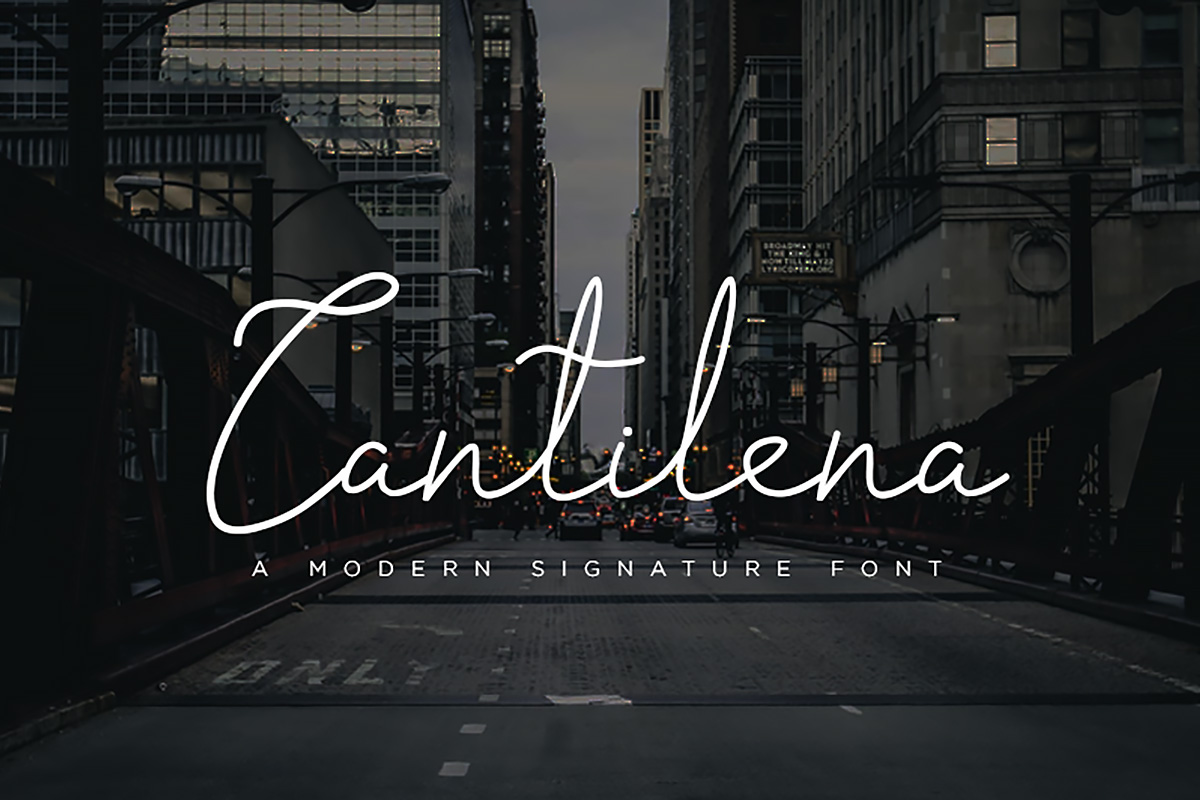 Free Cantilena Signature Font