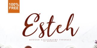 Free Esteh Script Font