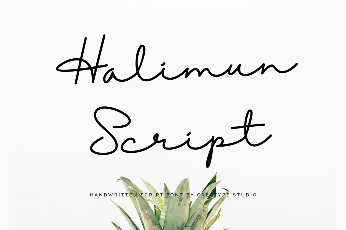 Free Halimun Handwritten Script Font