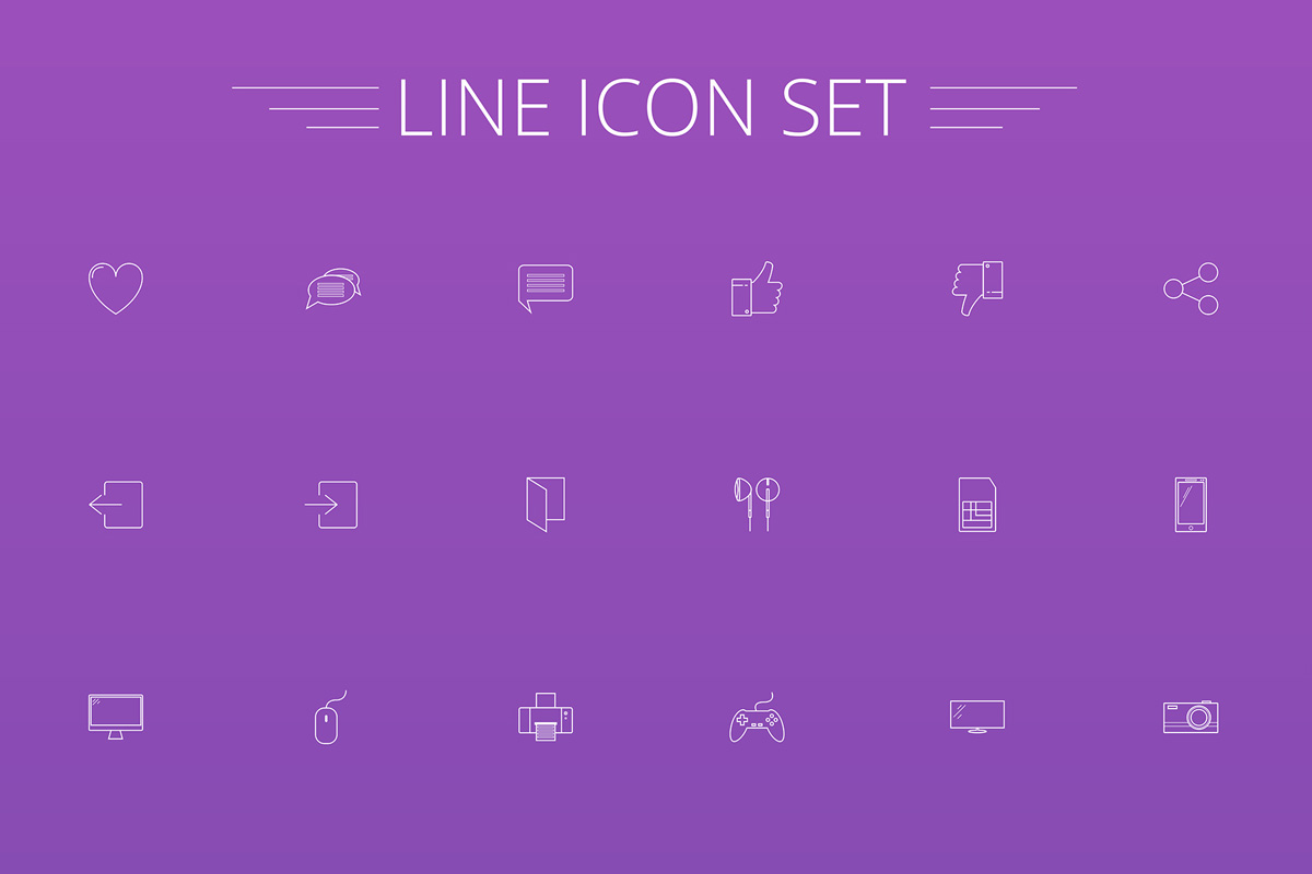 Free Line Icon Set