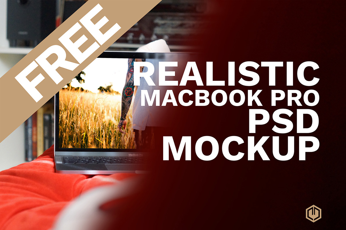 Free Macbook Pro Realistic Mockup Set