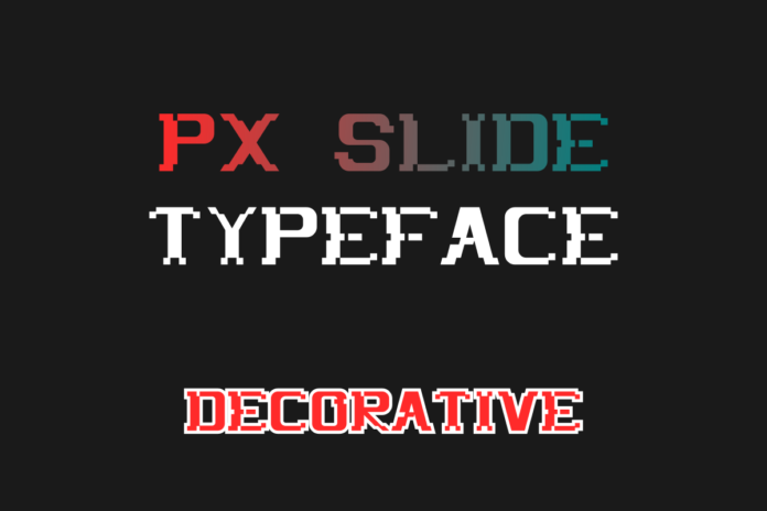 Free PX Slide Decorative Font