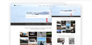 Free Photo Stock Marketplace Ladning Page PSD Template