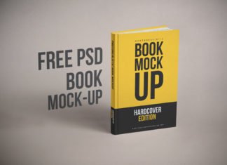 Free Realistic Book Cover Mockup