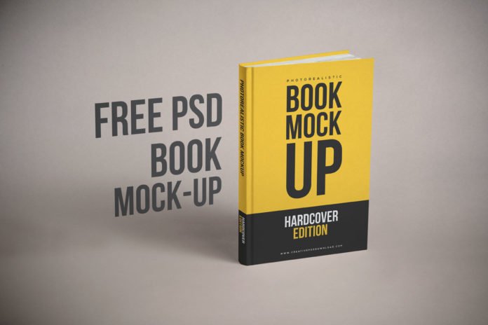 Free Realistic Book Cover Mockup