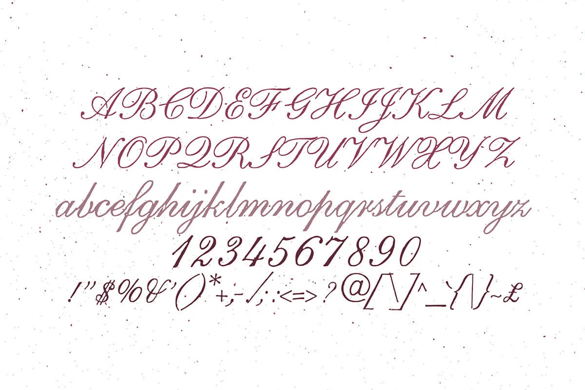 LadyBoy Calligraphy Script Font Preview 2