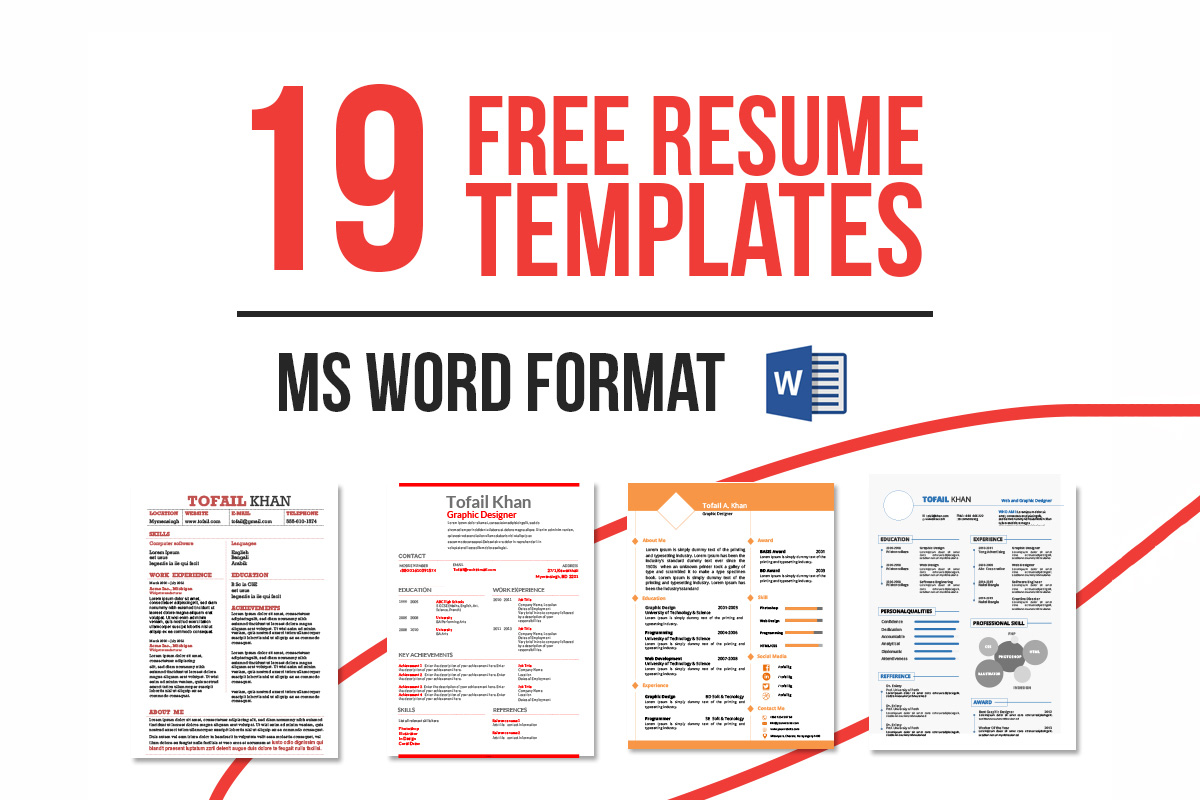 19 Free Resume Templates
