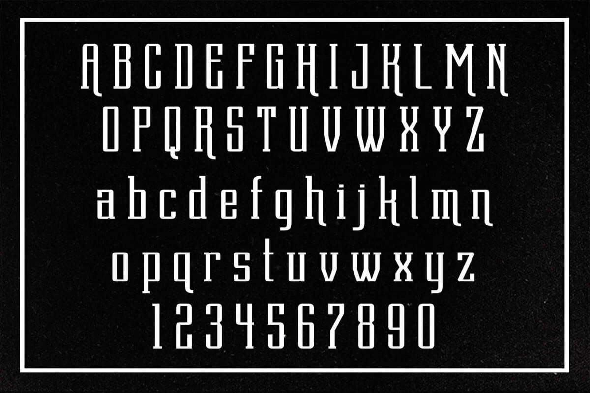 Dentra Display Font Preview 1