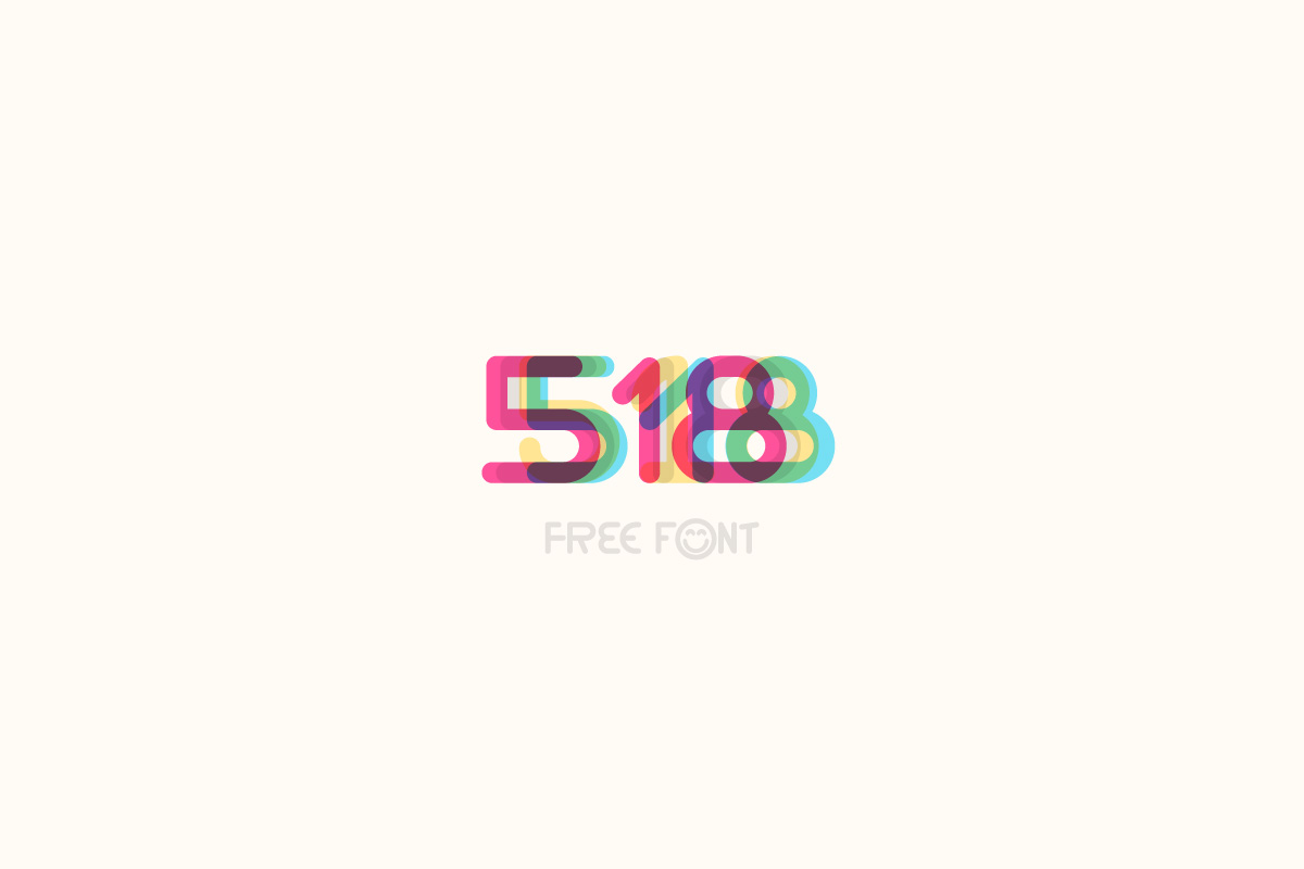 Free 518 Geometric Sans Serif Font Family