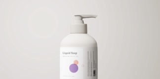 Free Liquid Soap Bottle Mockup