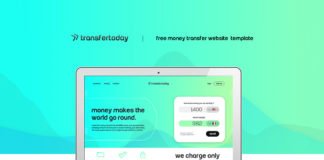 Free Money Transfer Website PSD Template