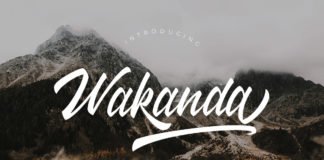 Free Wakanda Script Font
