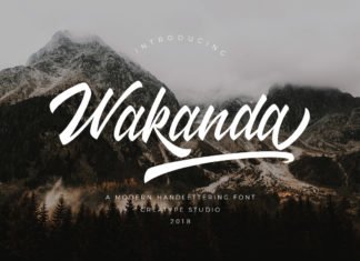 Free Wakanda Script Font