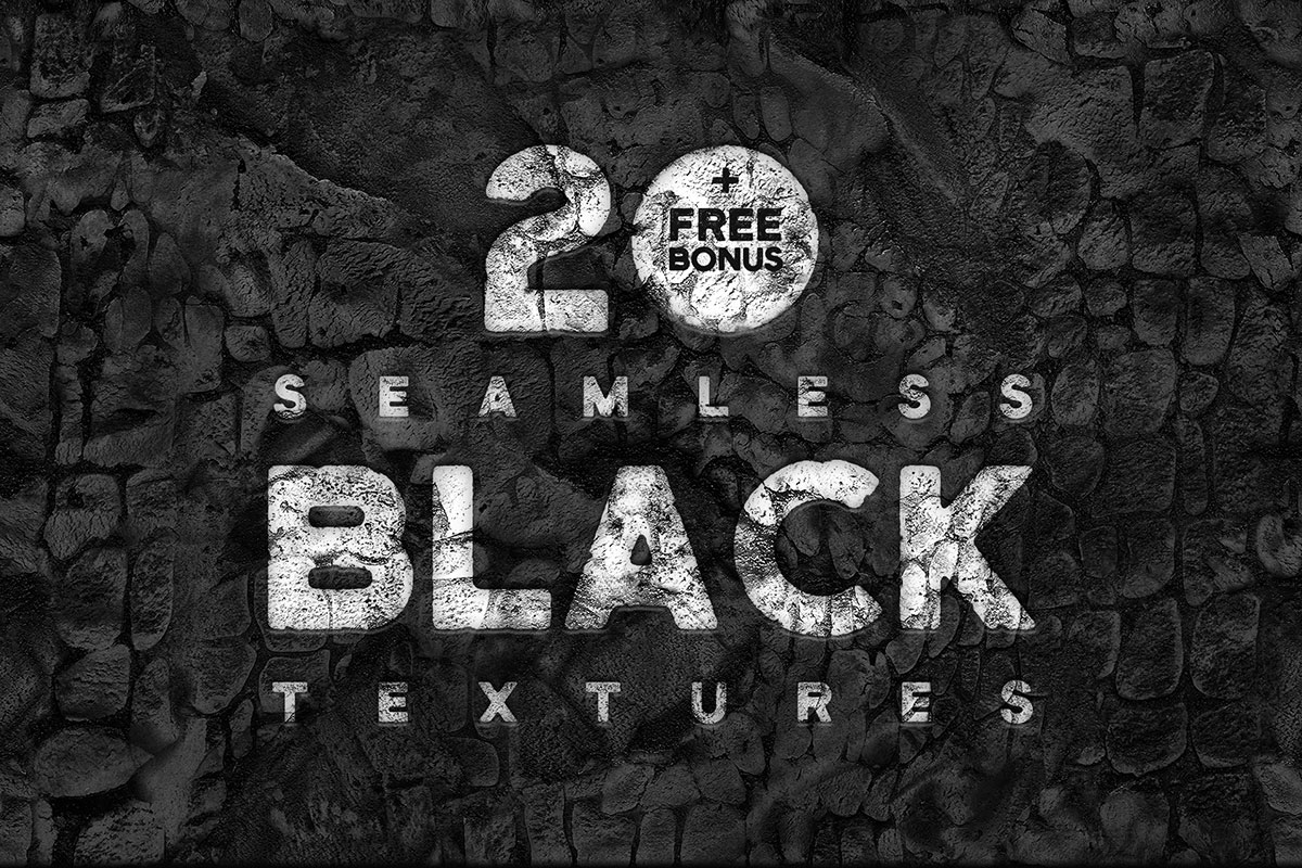 20 Free Seamless Black Textures