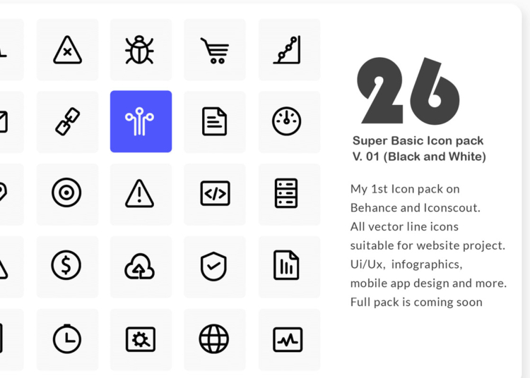Free 26 Super Basic SEO Icons Pack