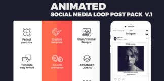 Free Animated Social Media Loop Post Pack