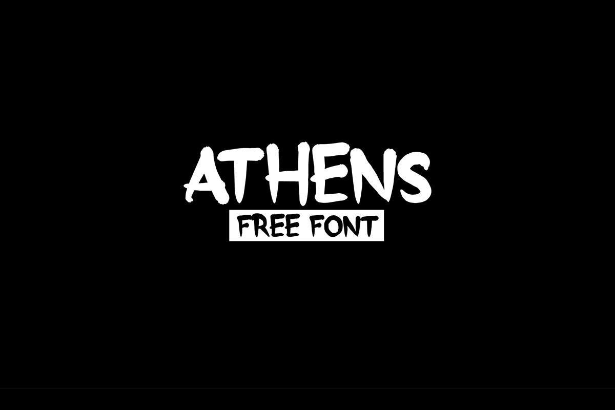 Free Athens Brush Font
