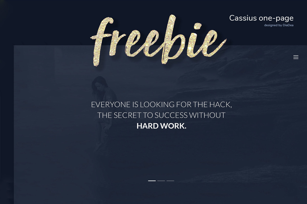 Cassius Business One Page Template