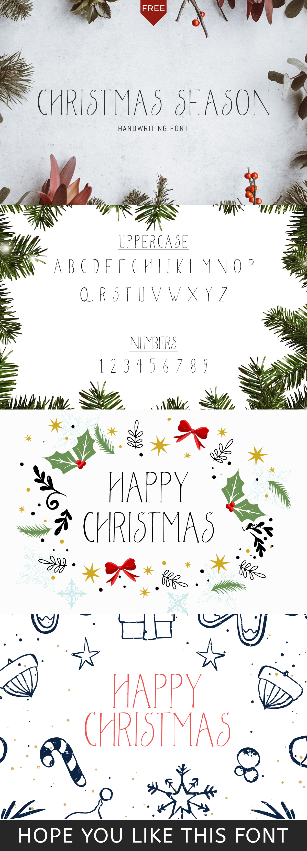 Free Christmas Season Font