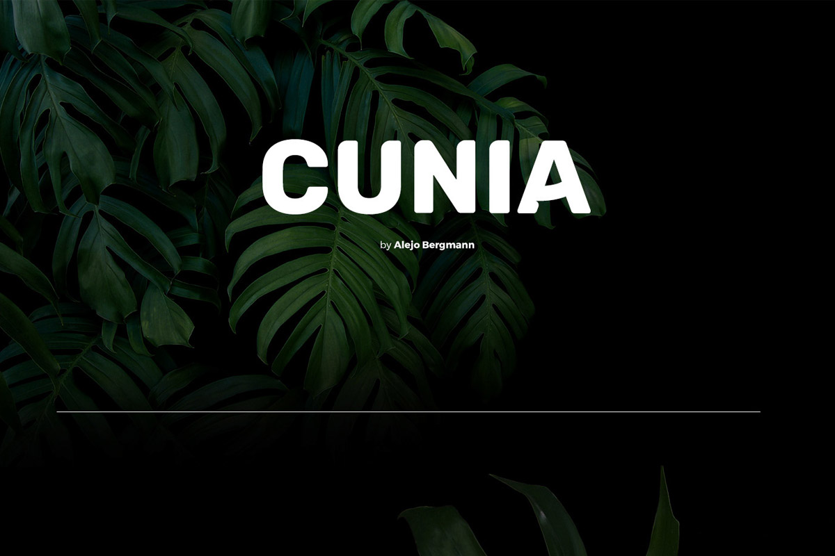 Free Cunia Sans Serif Font