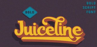 Free Juiceline Bold Script Font