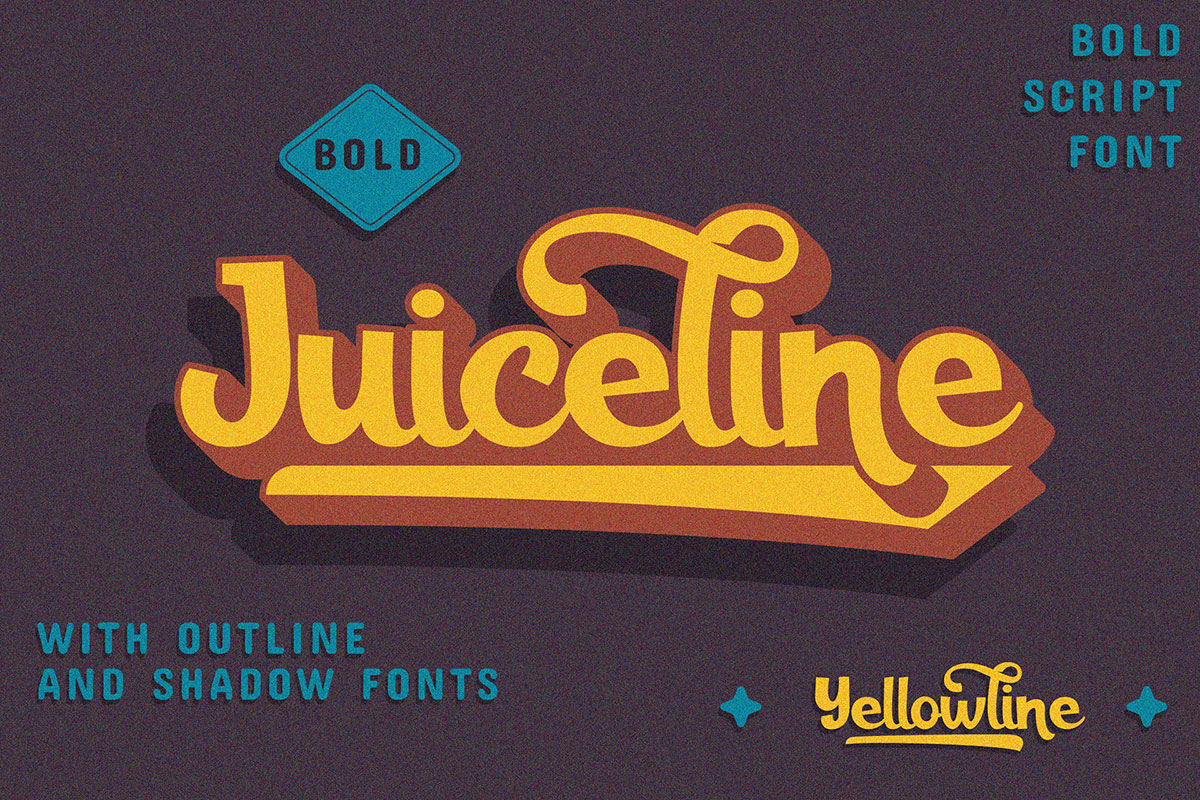 Free Juiceline Bold Script Font