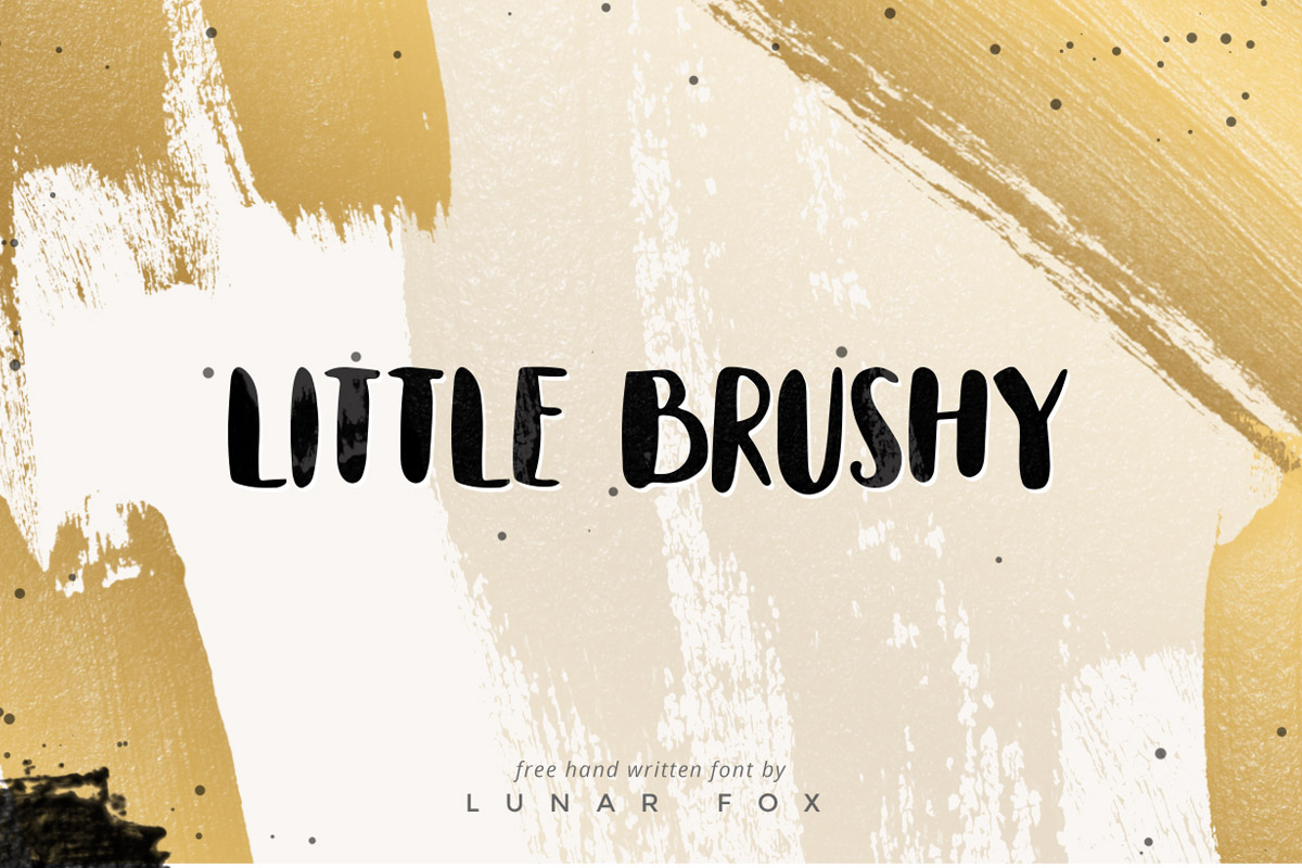 Free Little Brushy Hand Painted Font