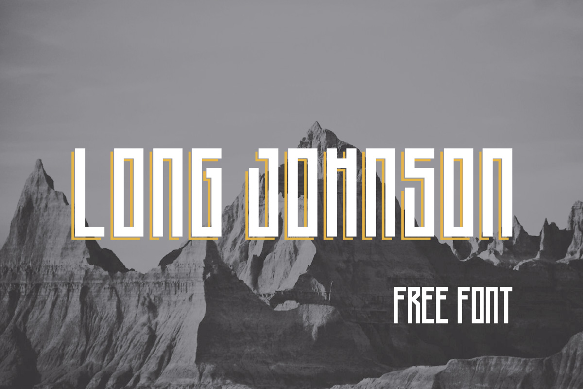 Free Long Johnson Display Font