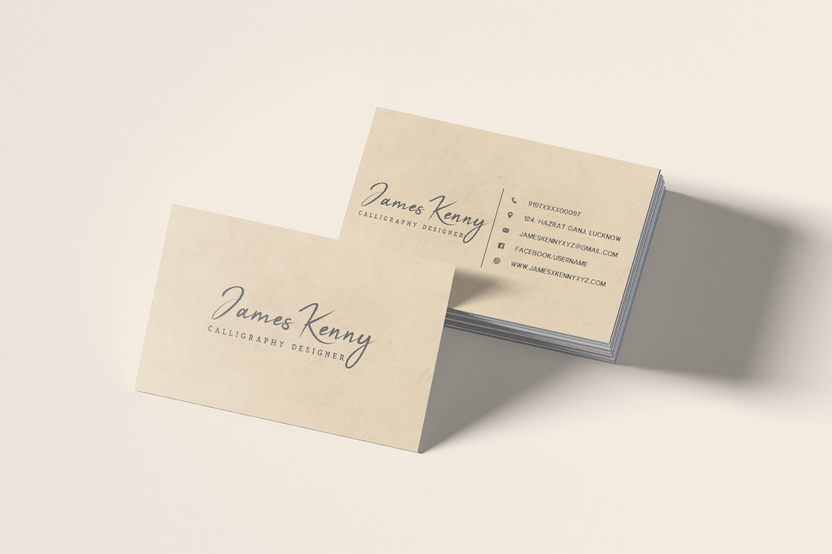 Free Minimal Designer Business Card Template