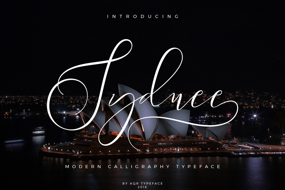 Free Syndee Modern Calligraphy Script Font