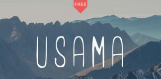 Free Usama Light Weight Regular Font