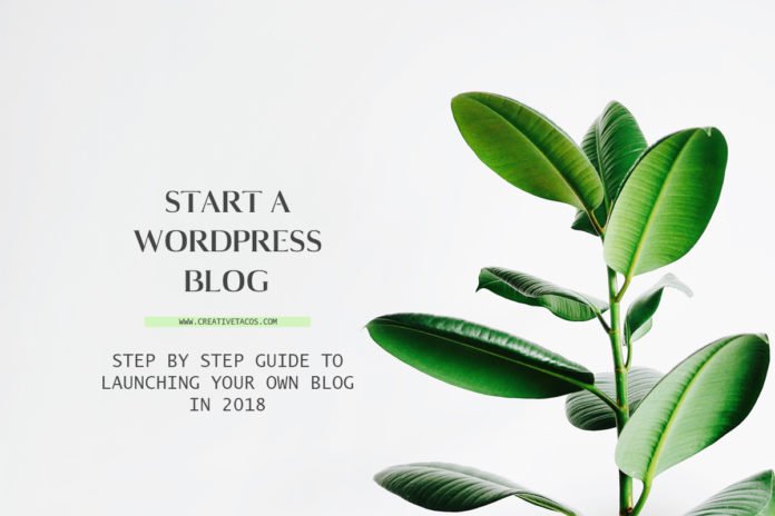 Step By Step Guide To launching your own Blog in 2018